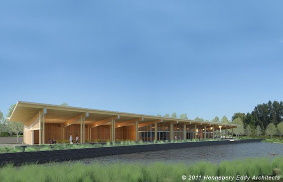 The proposed $5,430,911 clubhouse for Heron Lakes Golf Course 