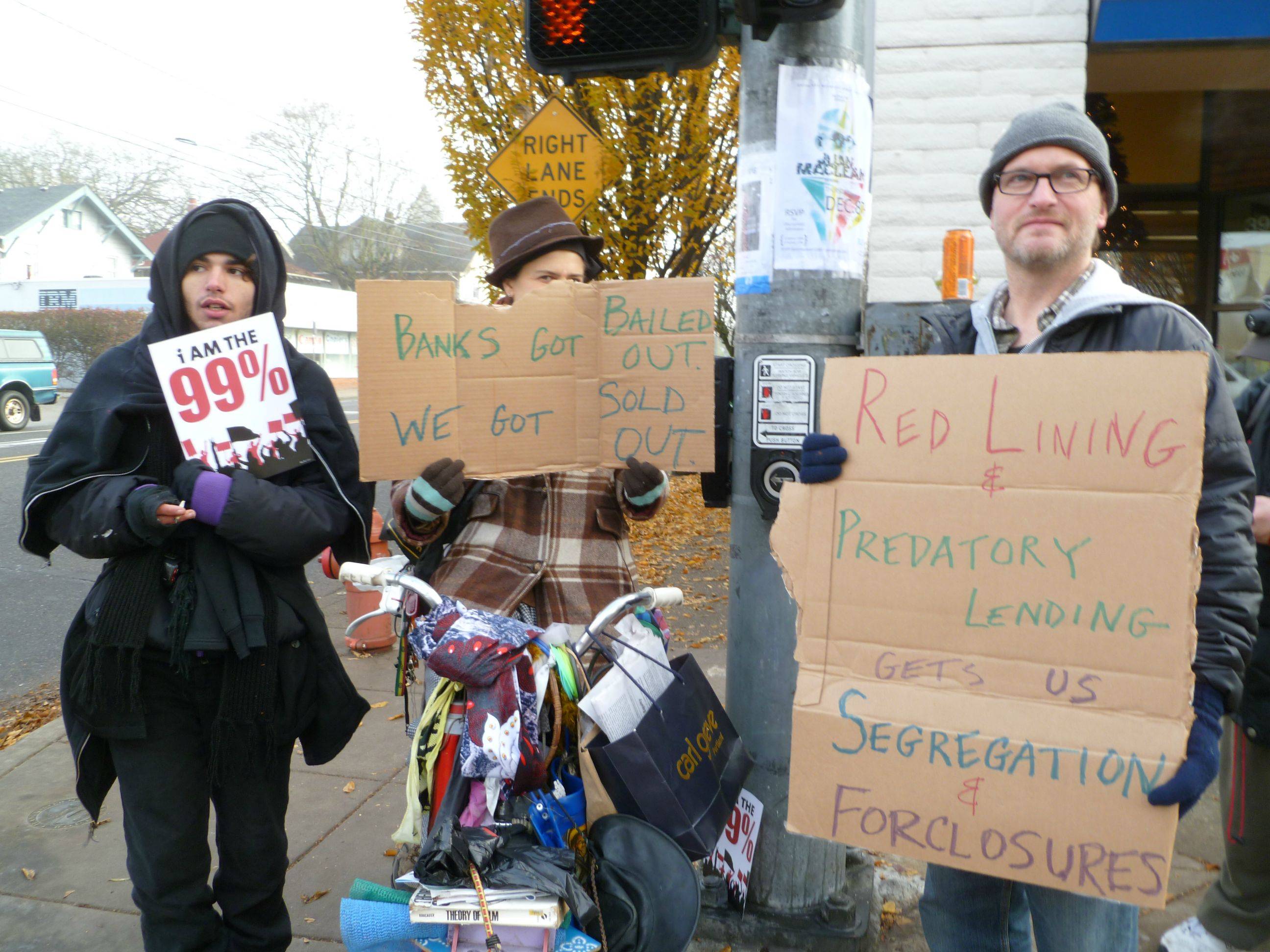 Bank redlining demonstration, December 5, 2011